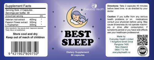 Best Sleep - 60 Capsules - Sleep Support - Image 2