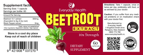 Beet root label