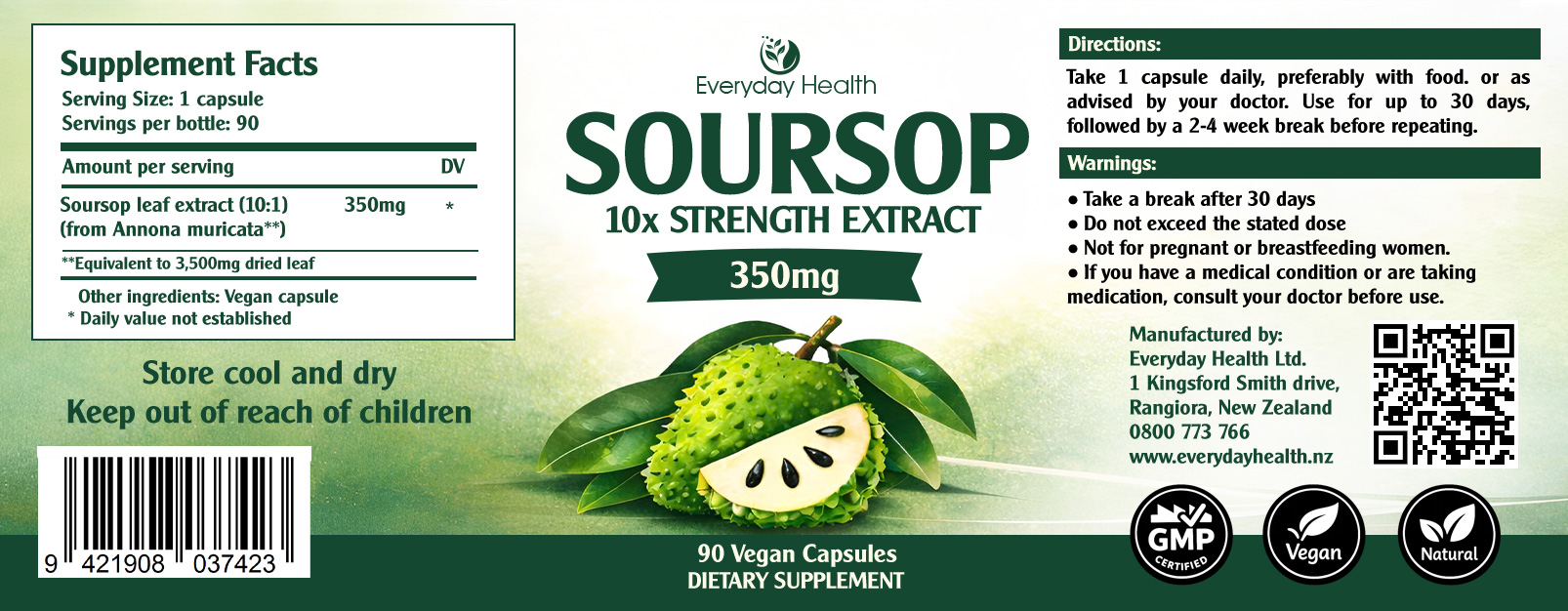 soursop - label